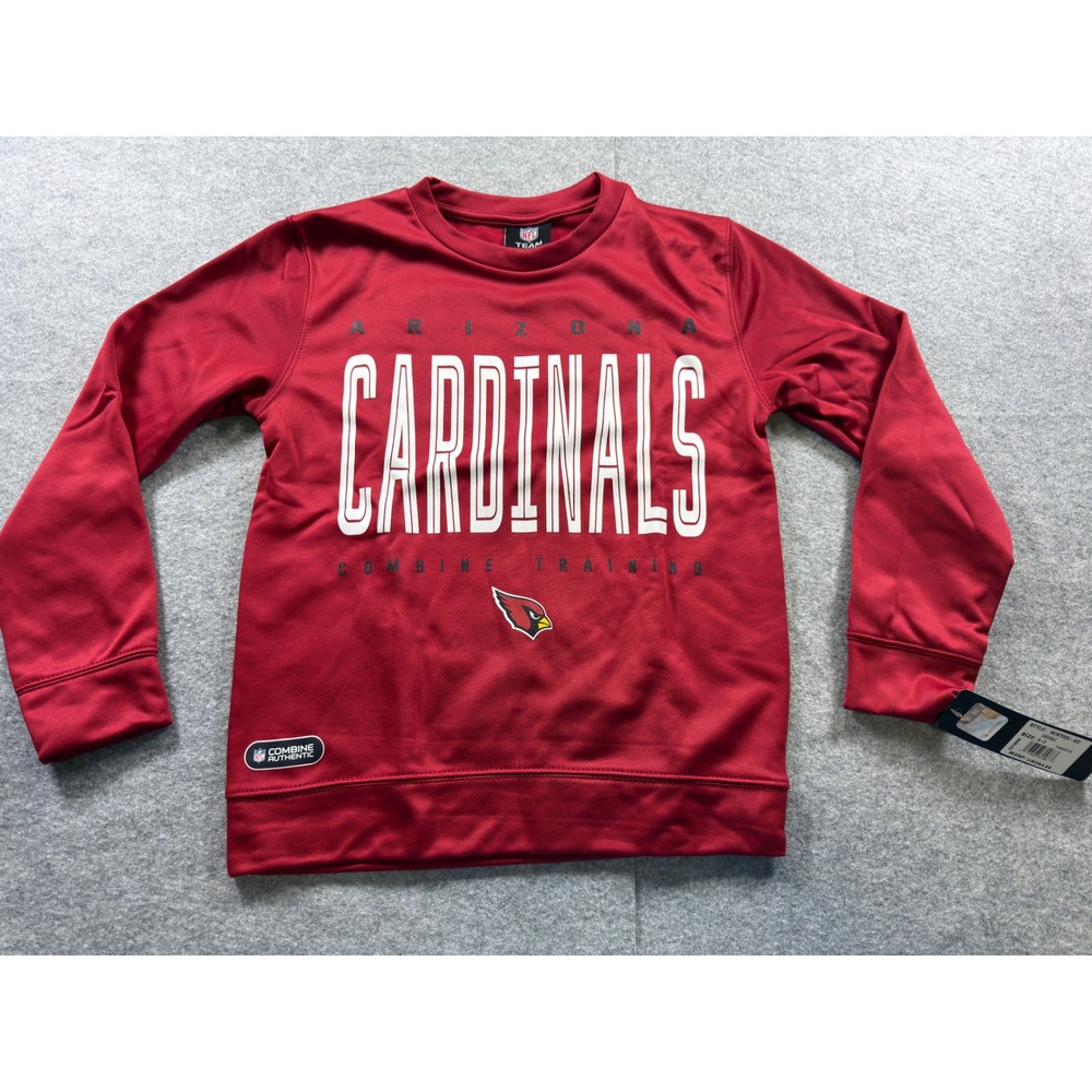 Outerstuff NFL Arizona Cardinals Kids Size S-8 Red Performance Fleece Sweater‎